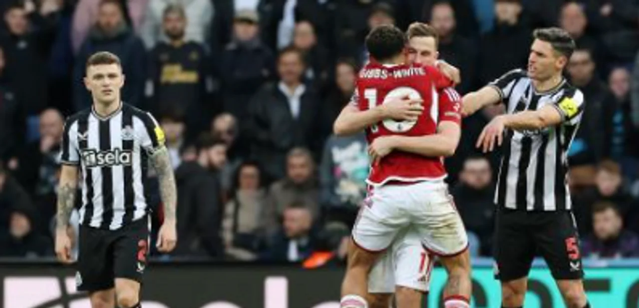 Gonzalo Montiel fue titular en el triunfo de Nottingham Forest ante Newcastle